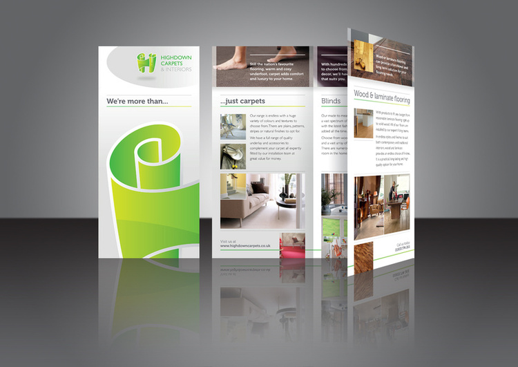 Promotional leaflet design | Highdown Carpets & Interiors