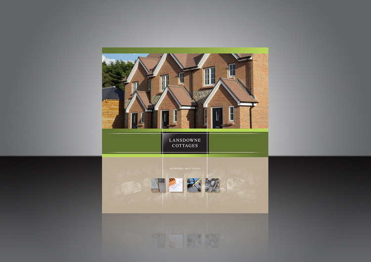 Square format brochure design | Lansdowne Homes, property development