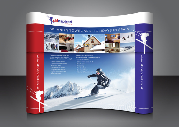 3x3 pop-up display | Ski Inspired, ski, snowboard & activity holidays