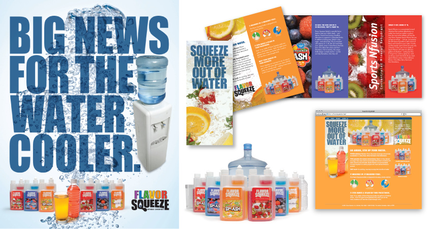 CONSUMER | Flavor Squeeze: brand identity, product labeling, poster, brochure, website