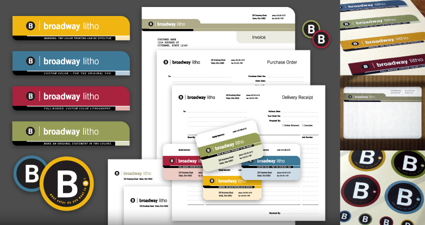 IDENTITY | Broadway Litho: identity and stationery system