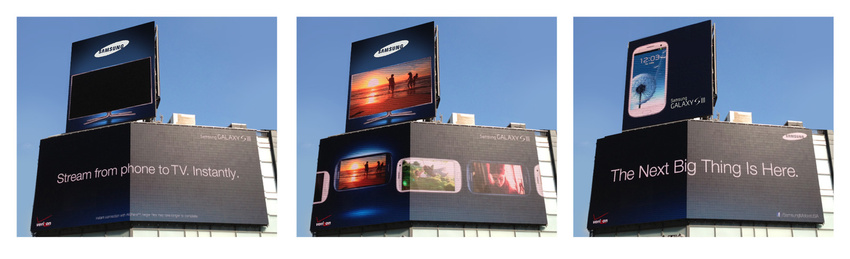 Landmark digital ooh demonstrated sharing features in a big way.