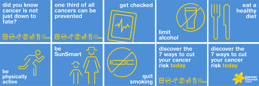 Cancer Council Victoria web banner.