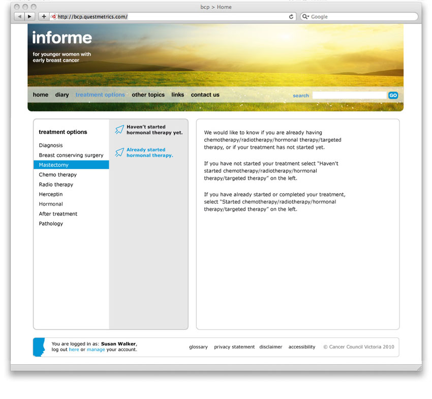 Informe. Art direction and interaction design.