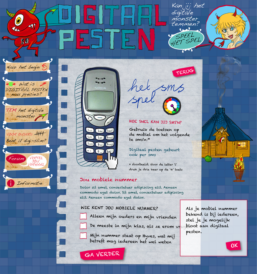 By playing the game, users learn more about how to protect themselves from cyber bullying.