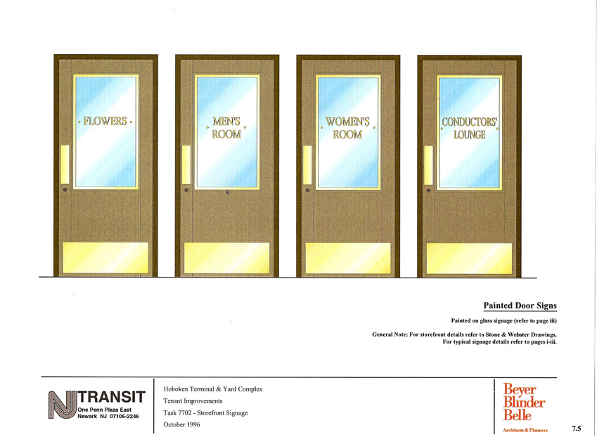 Typography & Lettering – Hoboken Train Station - Beyer Blinder Belle Architects & Planners