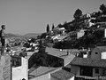Isaac admires this view Grenada from AlHambra. Grenada, Spain. E.U.