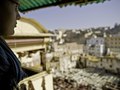 My brother, Philippe Pierre, gazes over the panoramic view of the medina while taking all the smells. Fes, Morocco