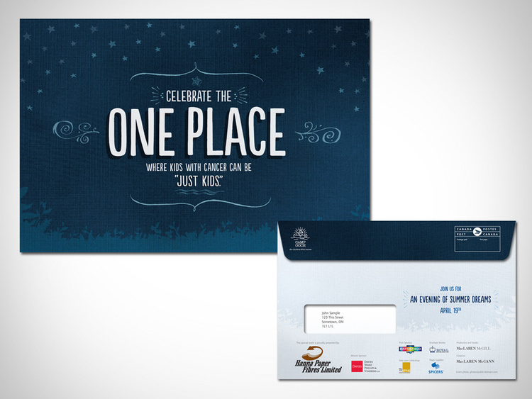 This year's campaign focuses on what makes Ooch special – it's the ONE PLACE where kids with cancer and be "just kids".