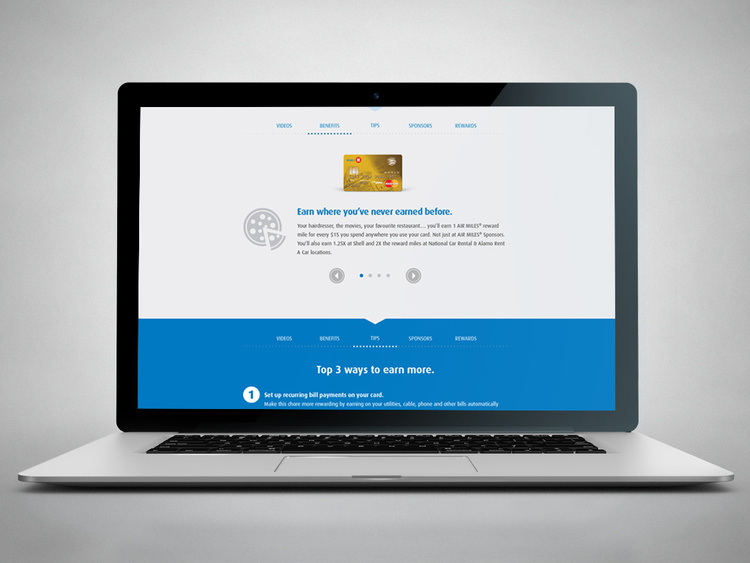 A simple vertical design with anchors was used to keep the information cleanly organized.