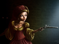 Anubis Gate Steampunk Character Concept Illustration