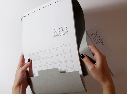 A clean-cut calendar for 2013. Organize your time! See the project here: http://www.behance.net/gallery/Calendar-2013/6053365