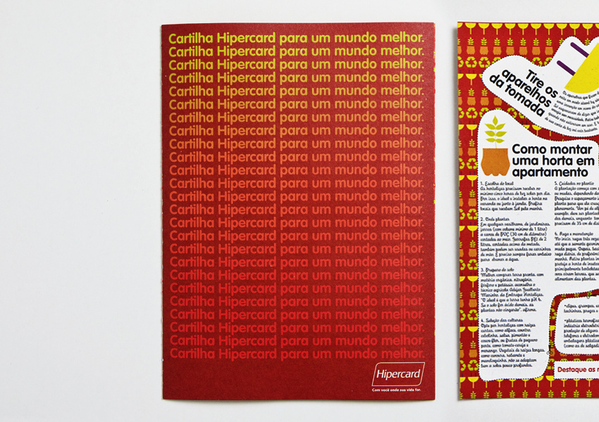 environmental brochure for hipercard (credit card)