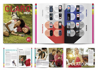 identity and design for claro magazine. claro is one of the most important mobiles carriers in brazil. agency: f/nazca saatchi &