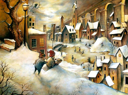 City in th winter