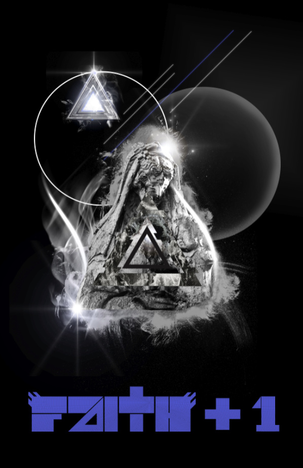 Title: Faith+1, Artist: Aaron O'Driscoll, Medium: Perspex & vinyl, PRICE: €100