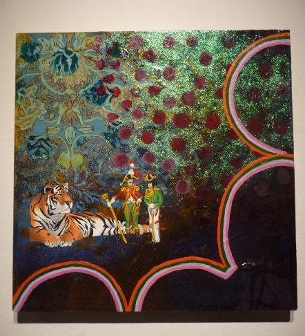 Title: He Knows No Better, Artist: Eveleen Murphy, Medium: Acrylic, Polyurethane and glitter, PRICE: €450
