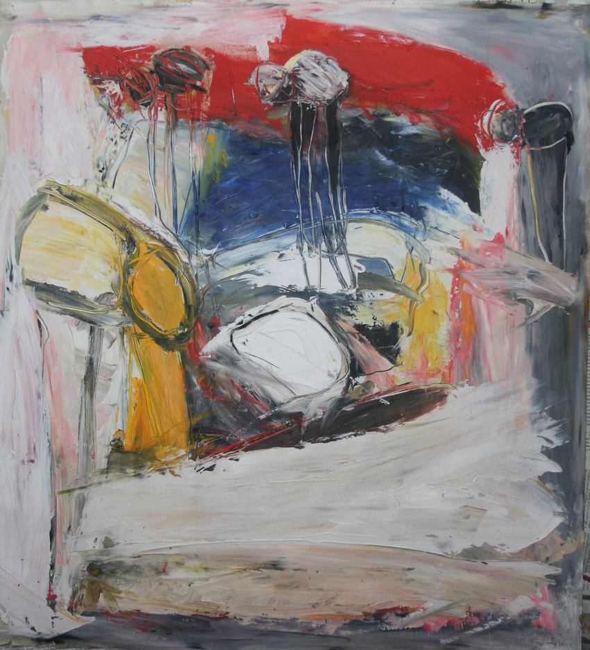 Title: Now I Dream of Cows, Artist: David Fortune, Medium: Mixed media on paper, PRICE €550