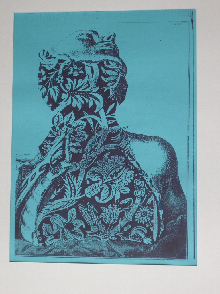 Title: And on the eight day God created Wallpaper and he saw that it was good, Artist: Stephen Dow, Medium: Screenprint, (SOLD)