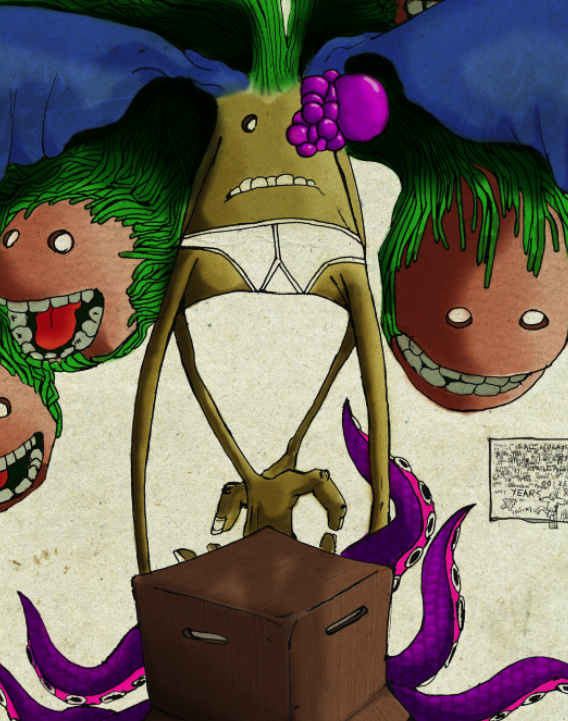 Title: About As Much Sense Now,  Artist: Billy O'Reilly,  Medium: Pen drawing and digital media, PRICE €300