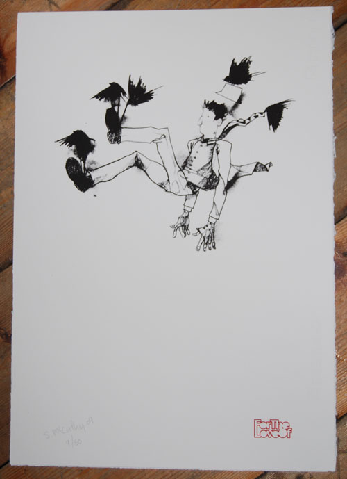 FTLO Ltd Ed screenprint signed by artist, Title: Caught in Mid-Sentence, Artist: Mr Steve McCarthy, PRICE: €35 (Edition of 50)