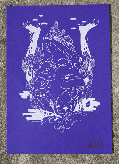 FTLO CHANGE Ltd Ed screenprint signed by artist, Artist: Gaetan Billault, PRICE: €20 (SOLD OUT)