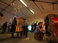 Mick Minogue illustrating live, images courtsey Oliver Kehoe Smith