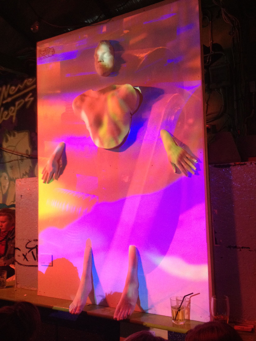 FTLO Resonance, projection work by Geppetto, casts by Jenny McConnell (May 2012)