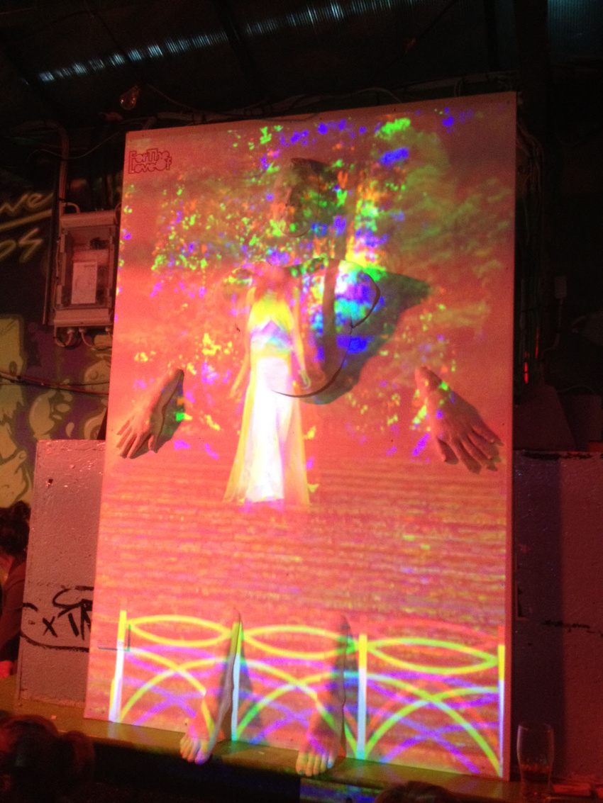 FTLO Resonance, projection work by Geppetto, casts by Jenny McConnell (May 2012)