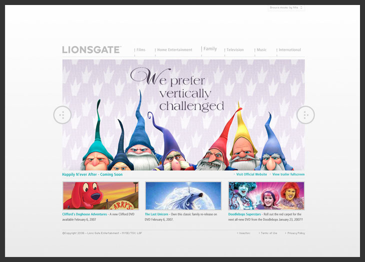 Lionsgate Corporate Site