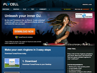 Flycell Ringtone Maker Application Page