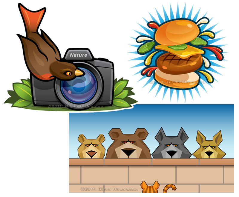 Nature Photography, Exploding Burger, Predators. @2012. Glenn Hiramatsu.