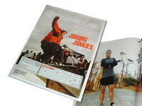 Starting Line Magazine cover and spread