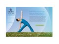 Earth's Power Yoga website design—self-promotional piece.