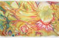 Yellow and Pink, 2008, pastel on paper, 60"x36"
