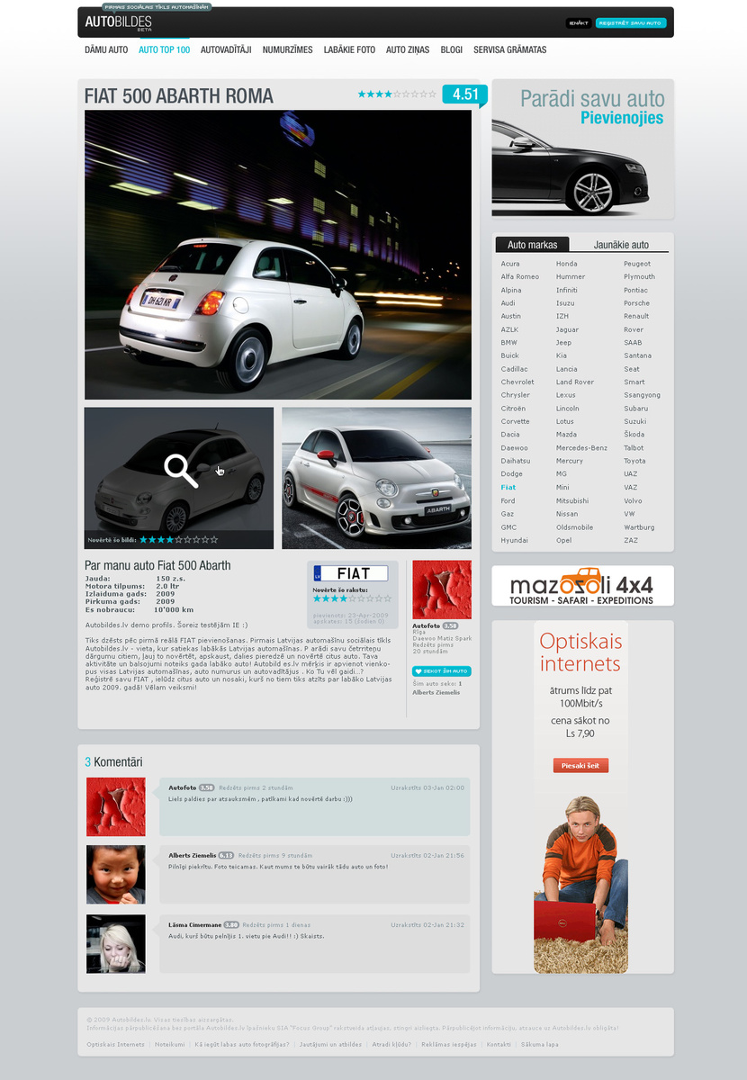 Autobildes - Design proposal