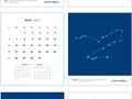 2012 calendar for Heenan Blaikie law firm. Use of star constellations for corresponding months.