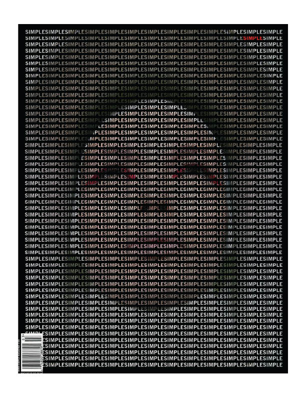 Simple magazine cover