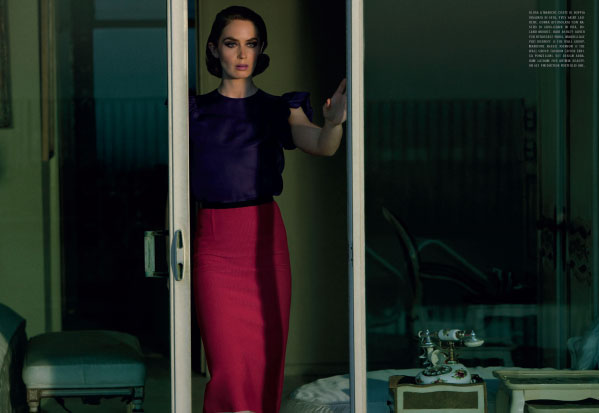 Emily Blunt for Vogue Italia. Art direction by Hoffman Creative