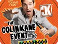 Round flyer designed for CK Event @ Carolines Comedy Club.