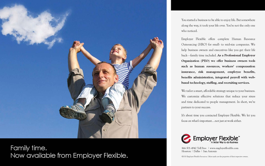 My role: copywriting. Second of 4 in this campaign. Copy on right was on back side with address info.