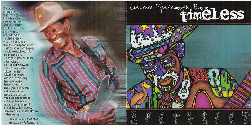 The crowning achievement of my career. A story I wrote on Clarence "Gatemouth" Brown was used as liner notes of his CD.