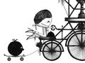 Untitled China Ink Series created for an exhibition in Luxembourg. Merijn Hos, 2008.