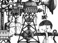 Untitled China Ink Series created for an exhibition in Luxembourg. Merijn Hos, 2008.