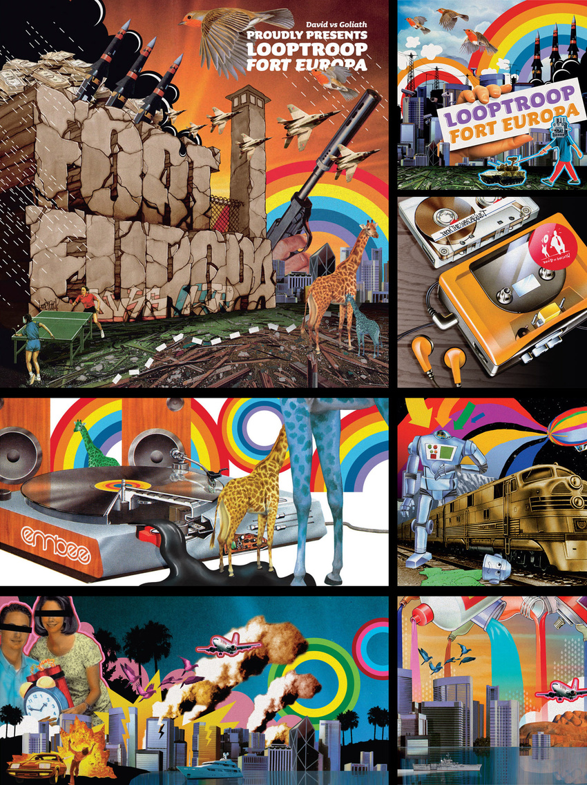 Looptroop "Fort Europa". Inspired by the beautiful 60s schoolbooks, such as "How Does it Work?"