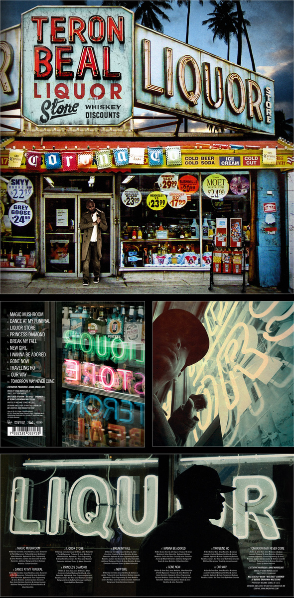 Store front cover collage for Teron Beal's new album. Over 150 layers in the PSD file.