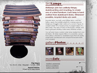 Web - Sk8Lamps.com - custom, recycled skateboard / lamps
