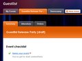 The event dashboard keeps you updated on what you need to do for a specific event