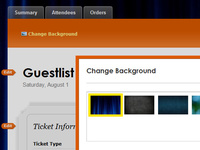 Make changes to the event page by clicking the edit button next to the section you want to edit