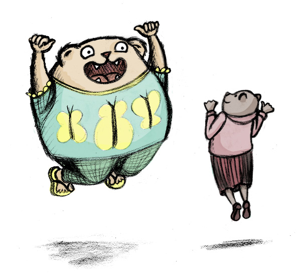 ANIMALS: Lucy & Alice jump for joy